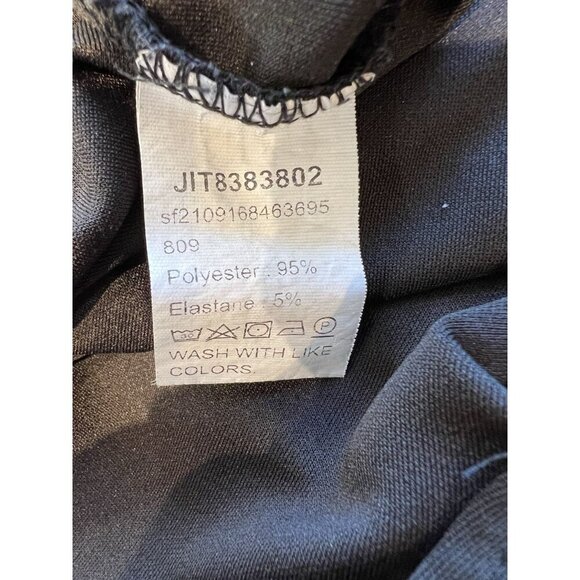 SHEIN Prive Plus High Waist Button Detail Tapered Ankle Pants 3XL (US 18) Black - Picture 8 of 10